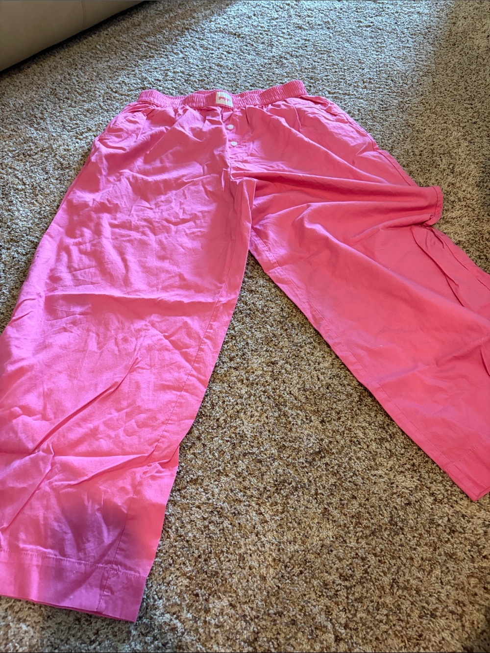 pop Bright Pink Casual Pants